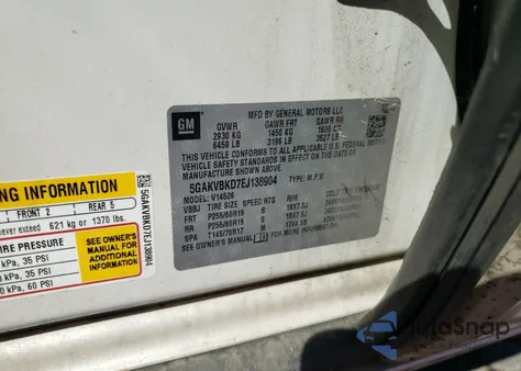 2014 Buick Enclave from USA, damaged, VIN 5GAKVBKD7EJ138904